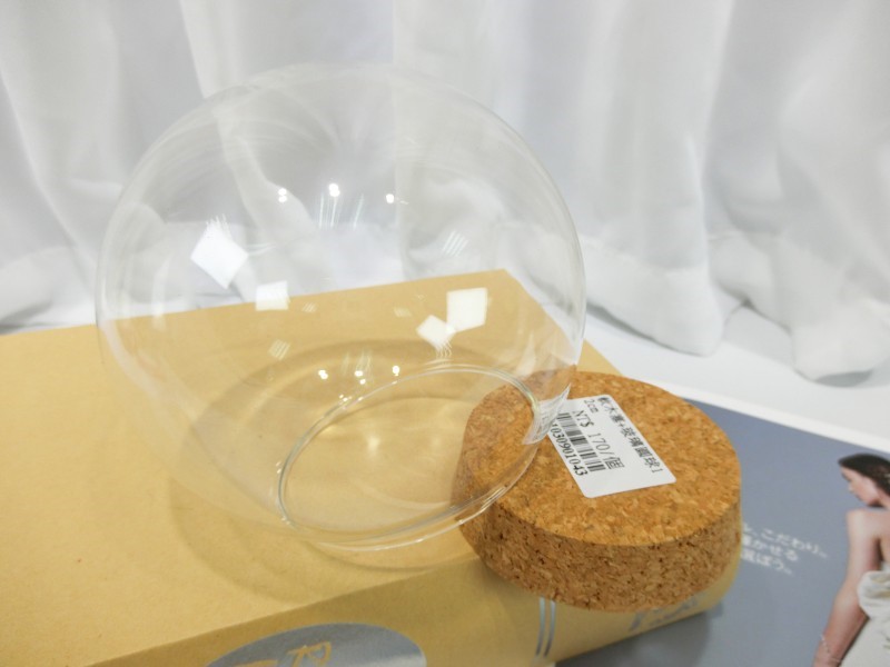 軟木塞+玻璃圓球12cm