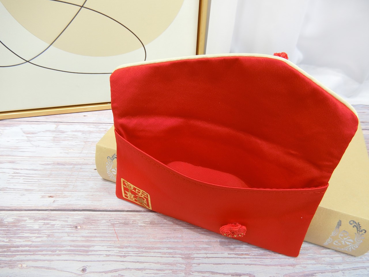 布藝紅包-橫式平安喜樂+櫻花