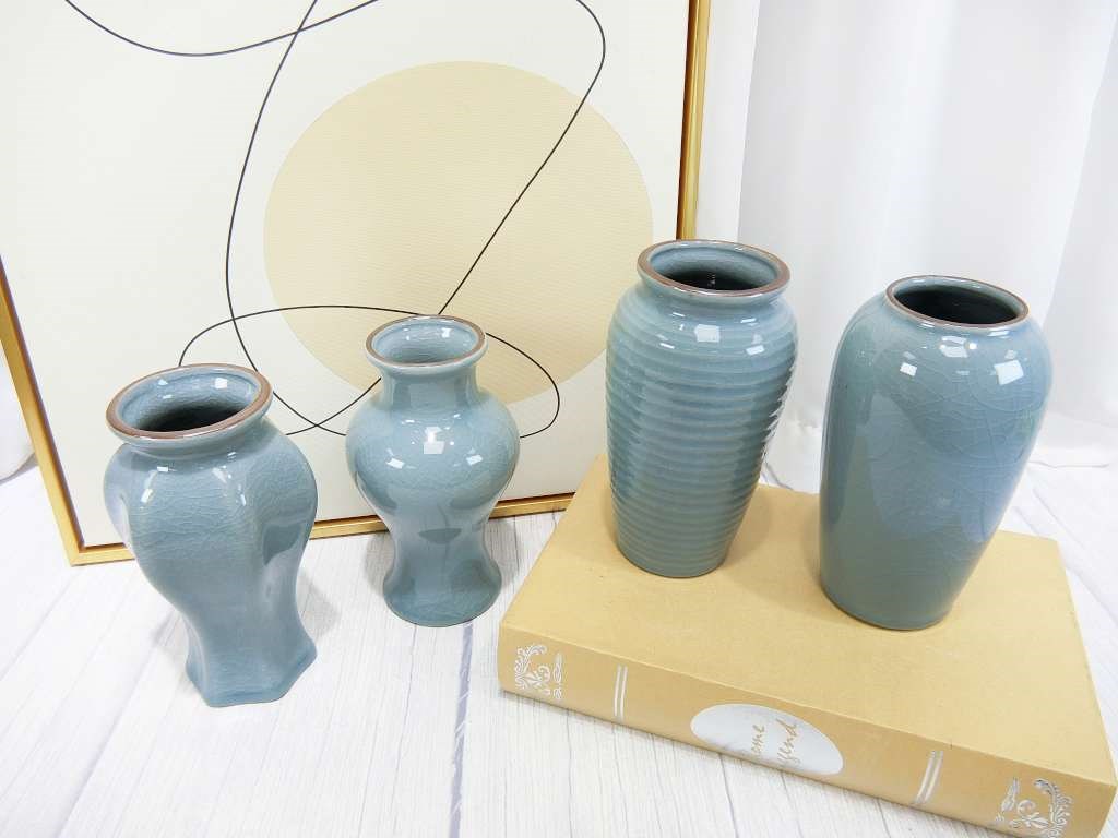 GY002陶瓷花盆(302)藍