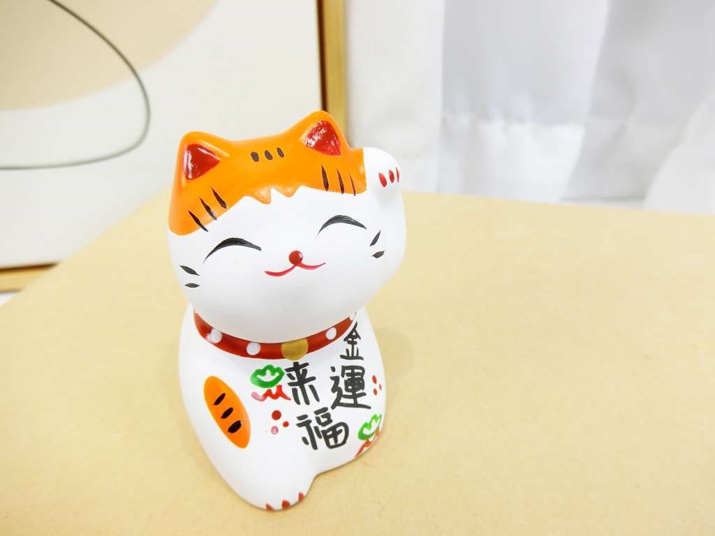 LM新款石膏貓(203)來福金運