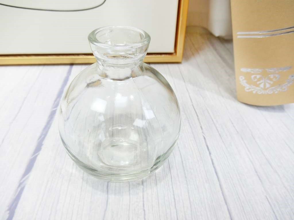 扁B綠透明玻璃花瓶(308)