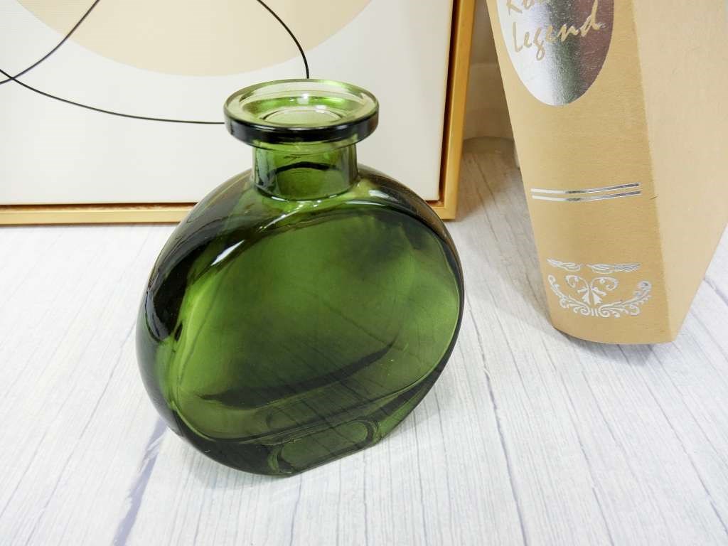 藝術C松綠玻璃花瓶(308)