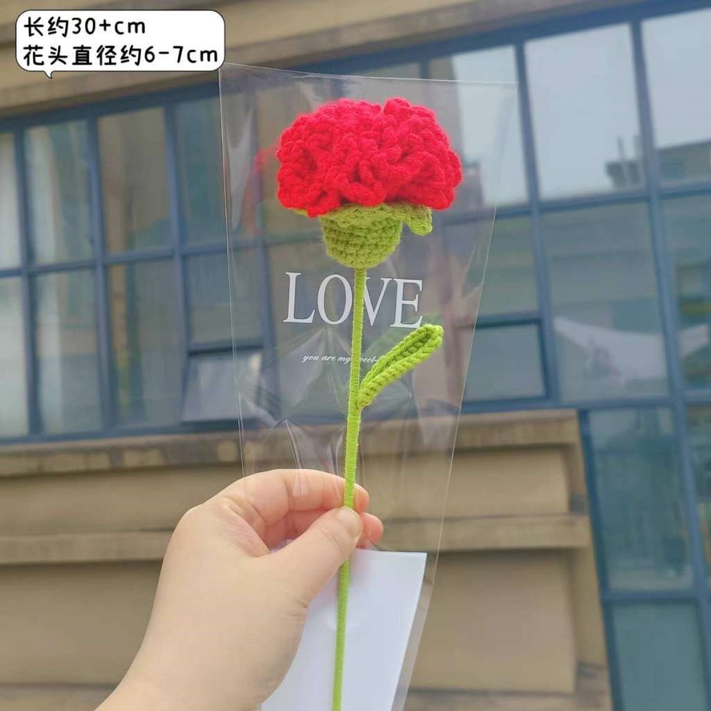 編織毛線康乃馨(99)