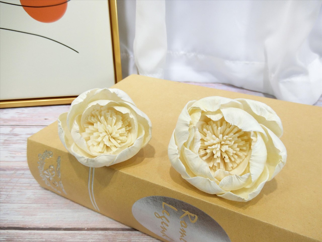 索拉牡丹花6cm(8)10入-白*