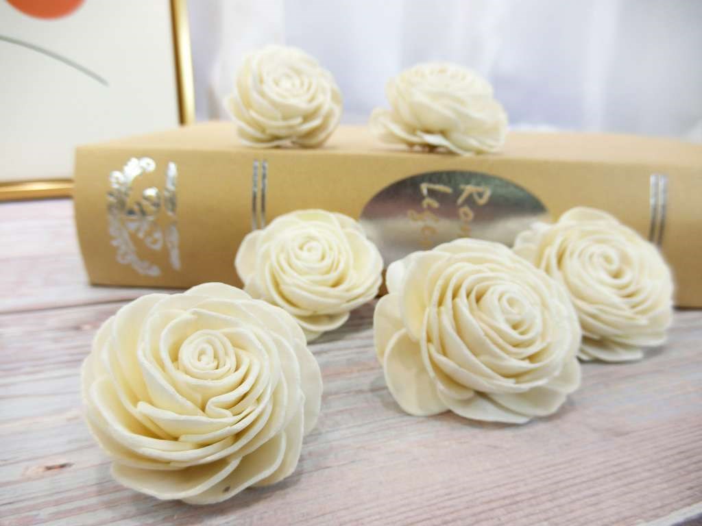索拉玫瑰4cm(8)10入-白*