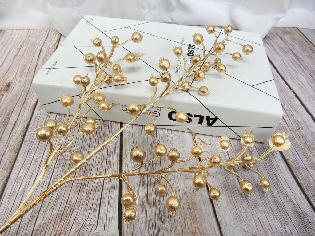 三叉金豆榴噴金(71)2入