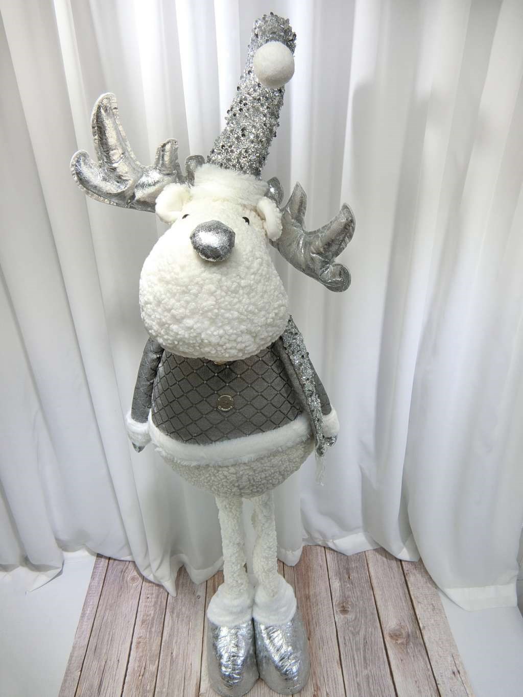 XX0408002伸縮站姿鹿150cm(銀白)