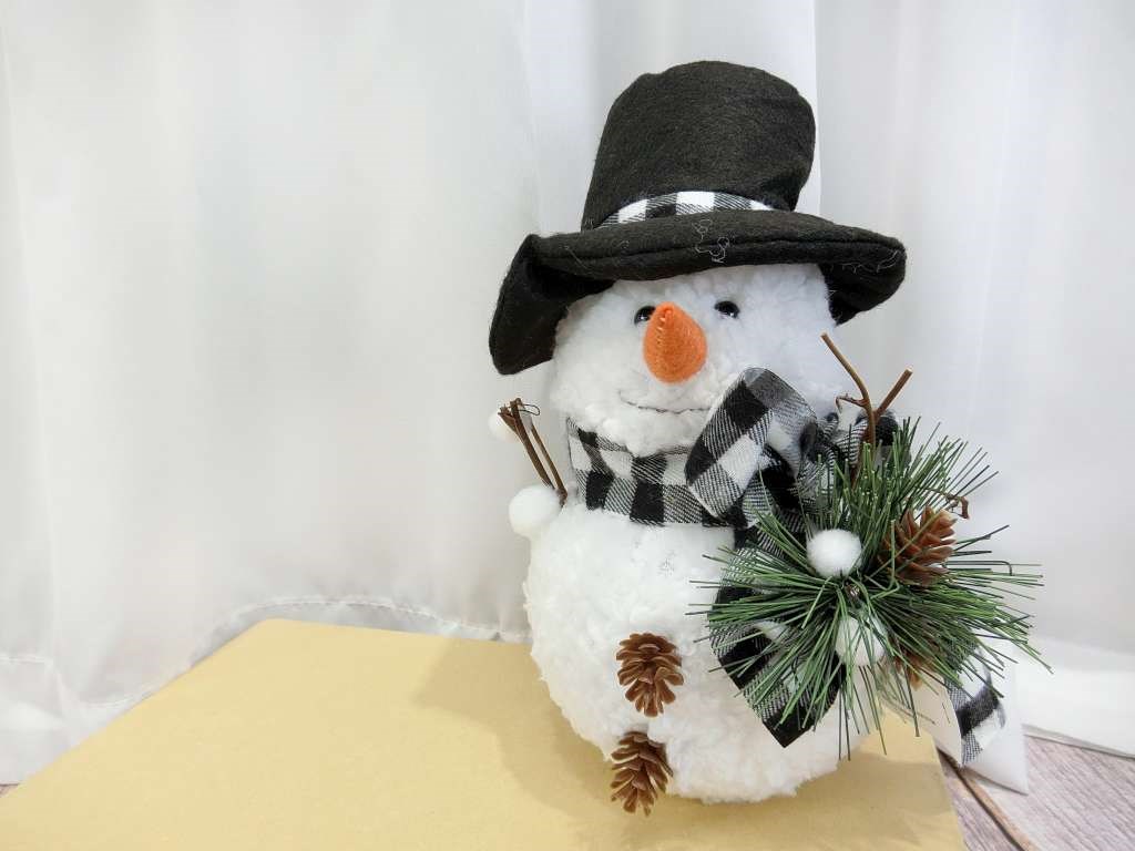 XX0408011小雪人燈光28cm(黑帽)