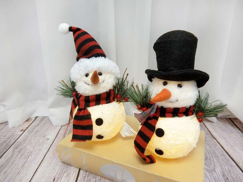 XX0408011小雪人燈光28cm(504)黑