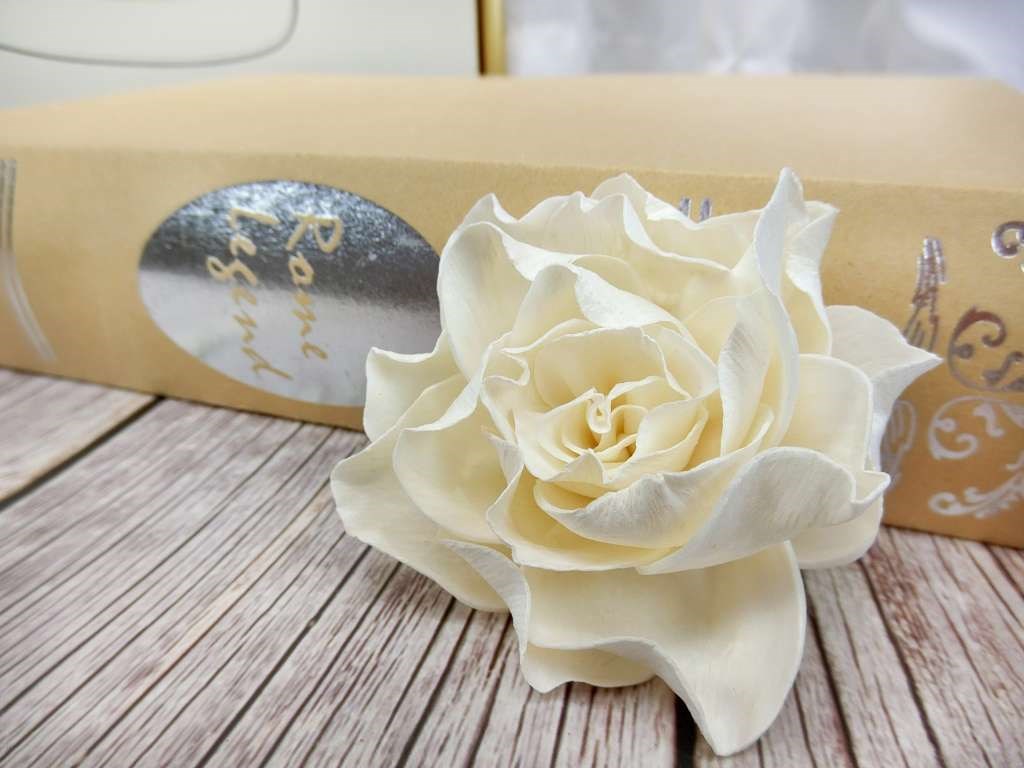 泰國開放玫瑰花7cm(5入)白