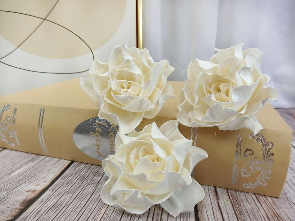 泰國開放玫瑰花7cm(5入)白