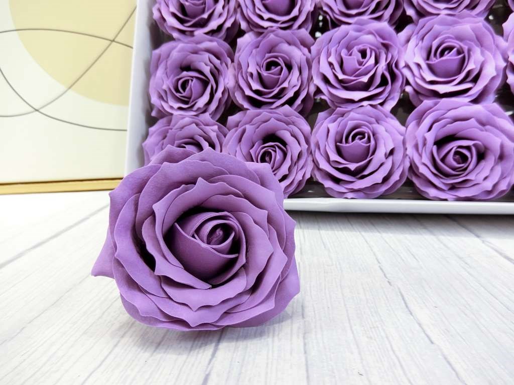 6層捲邊玫瑰香皂花25入(202)