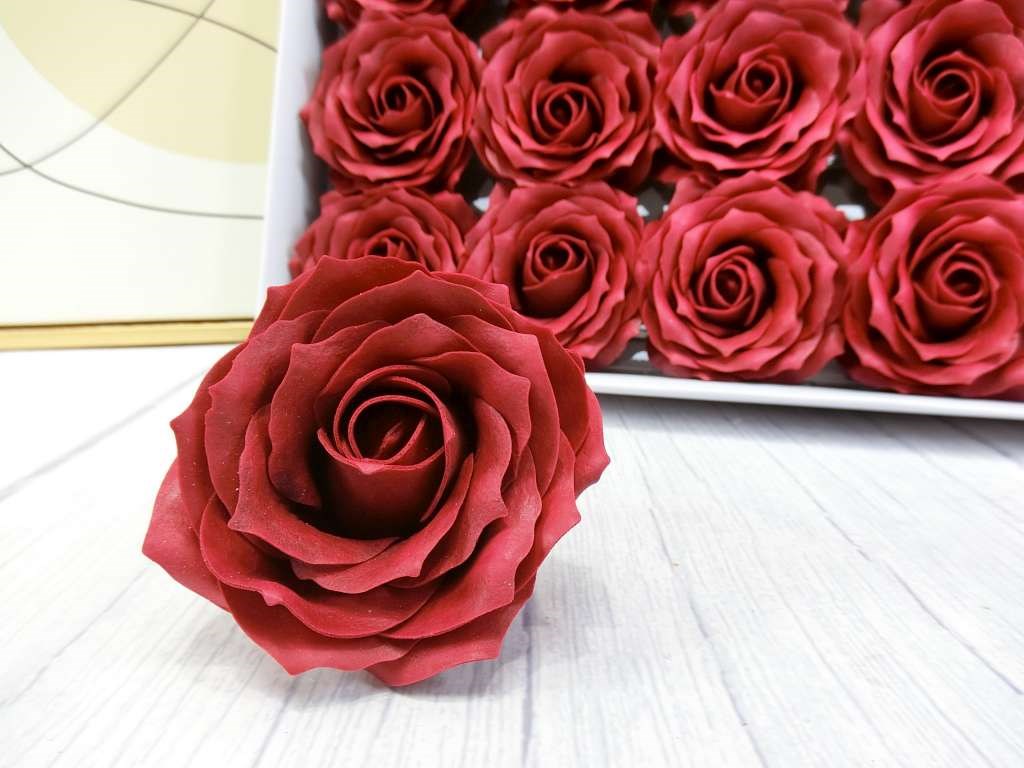 6層捲邊玫瑰香皂花25入(202)