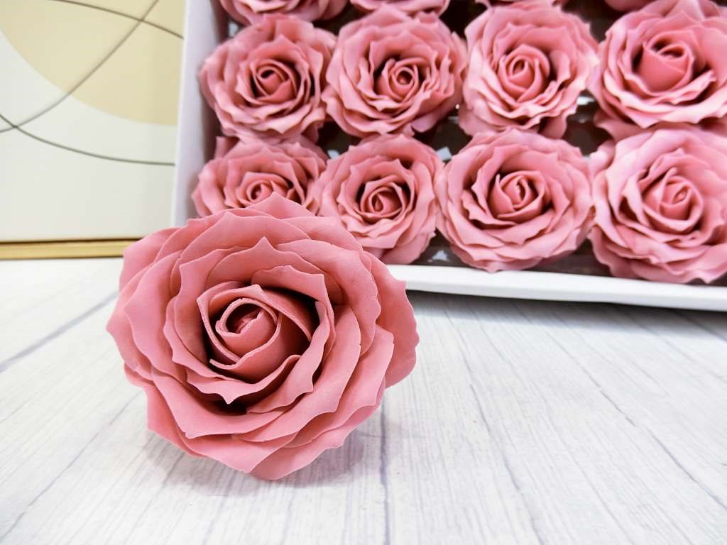 6層捲邊玫瑰香皂花25入(202)