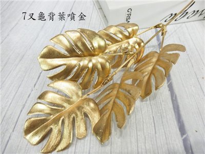 7叉龜背葉噴金(71)