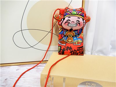 布紅包-財神背帶紅包