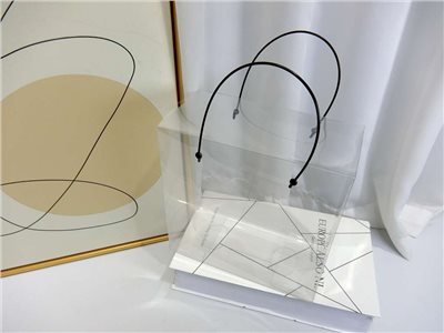 PVC花袋透明大號20x10x20cm(204)