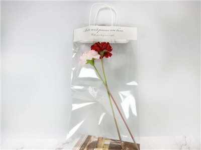 塑膠+ 紙製單支花袋50x29(10入)(