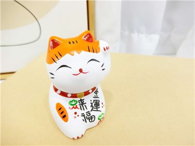 LM新款石膏貓(203)來福金運