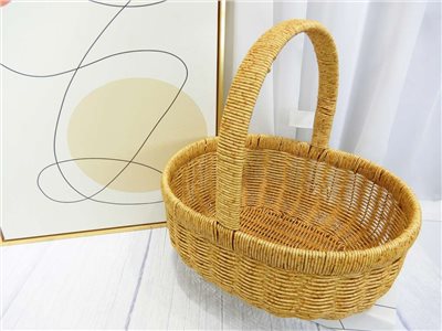 PDH-59藤編手提籃蛋形(221)大