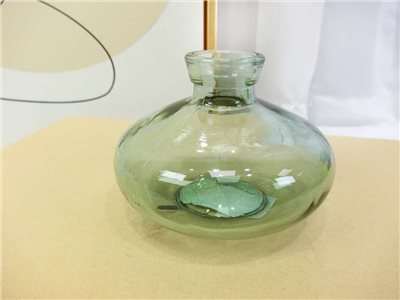 扁A綠玻璃花瓶(308)