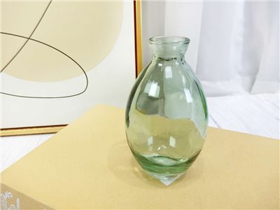 扁C綠玻璃花瓶(308)