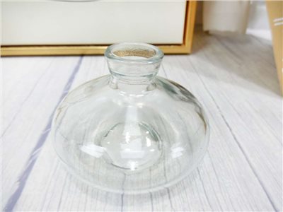 扁A綠透明玻璃花瓶(308)