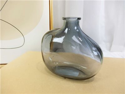 斜肩小灰蘭玻璃花瓶(308)