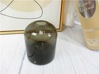 灰香燻玻璃花瓶(308)