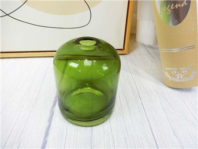 綠香燻玻璃花瓶(308)