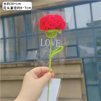 編織毛線康乃馨(99)