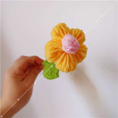 編織毛線泡芙花大(99)