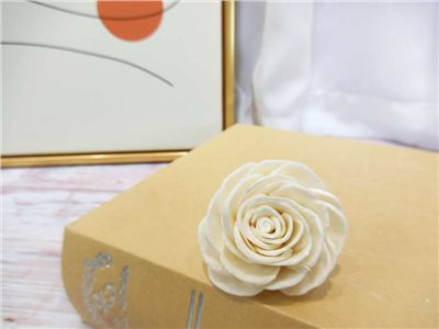 索拉玫瑰4cm(8)10入-白*