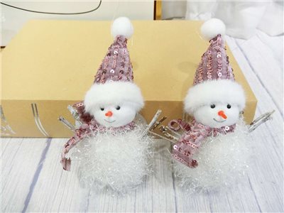 CH4-201聖誕掛件2入(91)粉