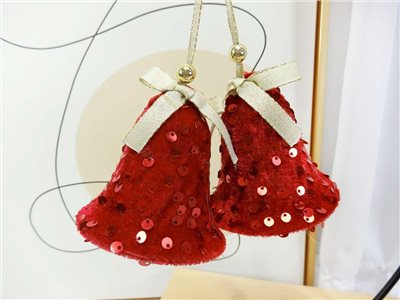231-0315聖誕掛件2入(91)紅