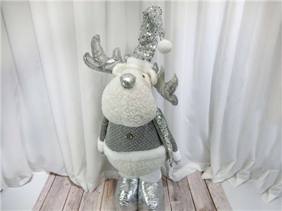 XX0408002伸縮站姿鹿150cm(銀白)