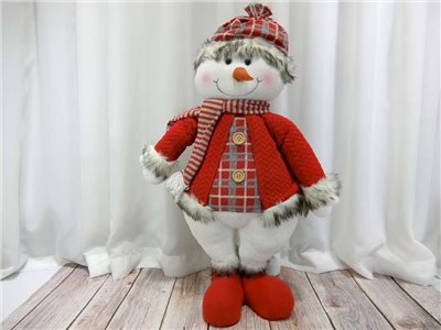 XX0408005紅灰雪人60cm(504)