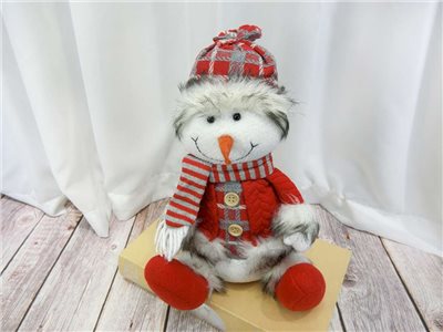 XX0408006紅灰雪人八字30cm(504)