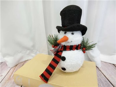 XX0408011小雪人燈光28cm(504)黑