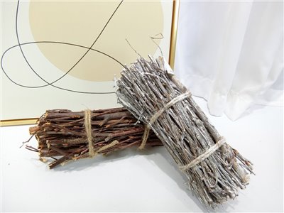 YW229D-W白色20cm(6)  樹枝捆
