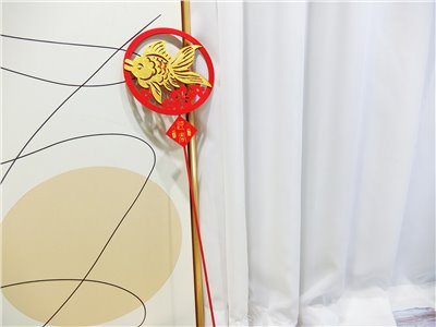 竹籤單魚花邊絨布貼片+小貼片10?